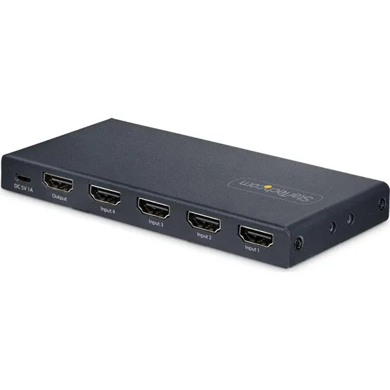 StarTech.com 4-Port 8K HDMI-switch (HDMI 2.1, sort)