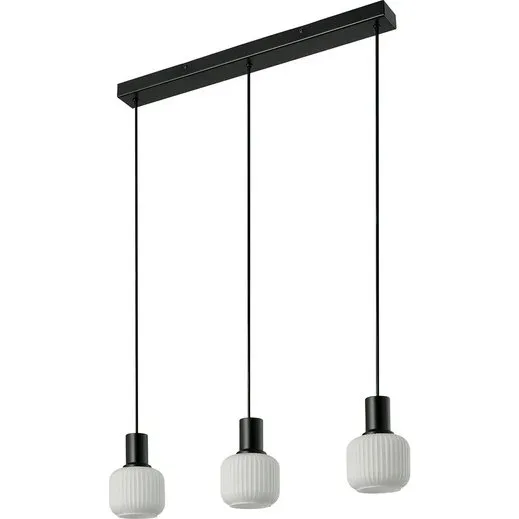 Nordlux Milford 3 Mini Pendel Rail Sort