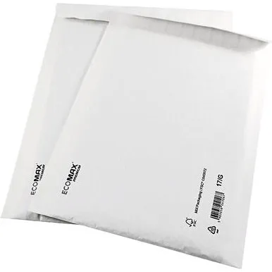 Ecomax Boblekuvert 290x370 mm hvid No.18/H 100 stk