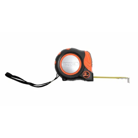 Boxer mlebnd 8 m autostop 25 mm  sort/orange