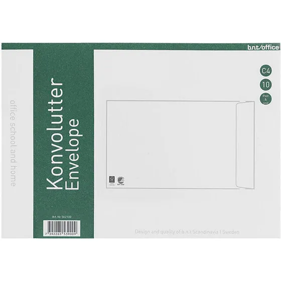 NoName Kuvert C4P 80 g Peel & Seal 229x324 mm 10 stk