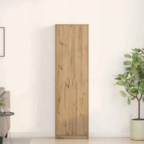vidaXL Garderobeskab Artisan egetræ 55 x 25 x 189 cm