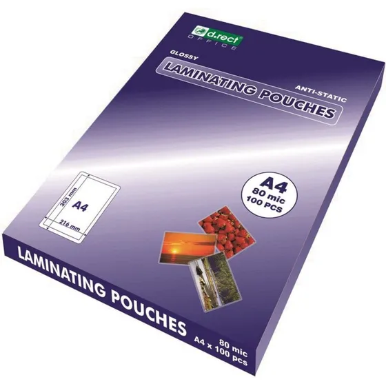 Lamineringslommer A4 80 µm – 100 stk