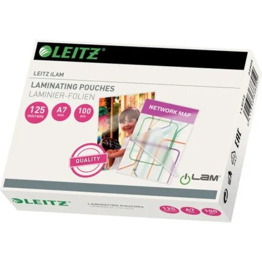 Leitz A7 lamineringslommer 125 micron – 100 stk