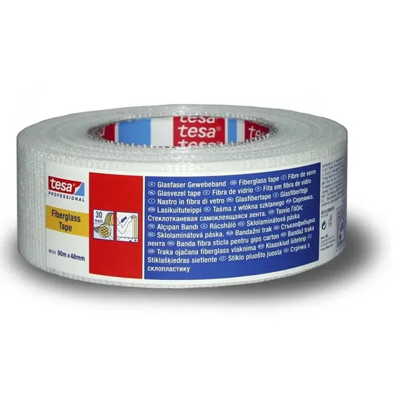 Tesa Glasfibervv 60101, hvid 90 m x 48 mm