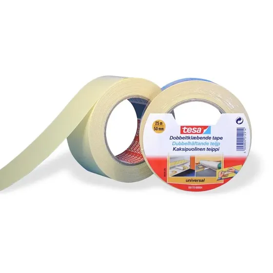 Tesa Dobbeltklbende Tape Universal 50 mm x 25 m