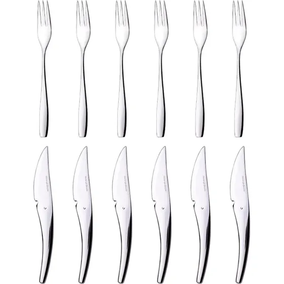 Hardanger Bestikk Frugtst 12 dele - rustfrit stl