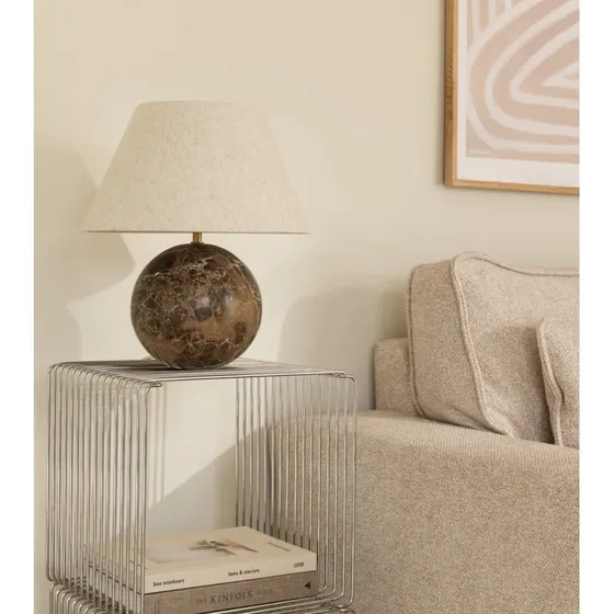 Globen Lighting Castello 35 bordlampe brun hr