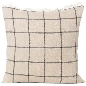 Ferm Living Calm pude 48x48 cm – Camel/Black