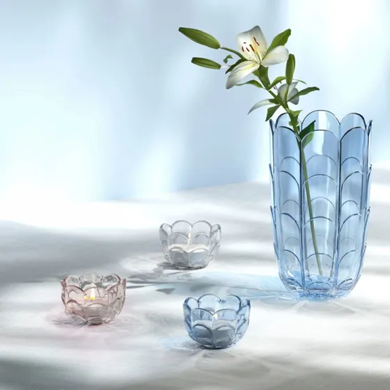 Holmegaard Lily fyrfadsstage 7 cm, klar