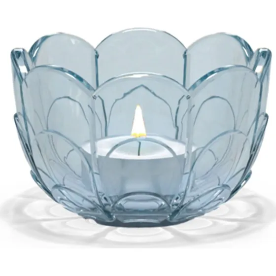 Holmegaard Lily fyrfadsstage 7 cm, Blue Iris