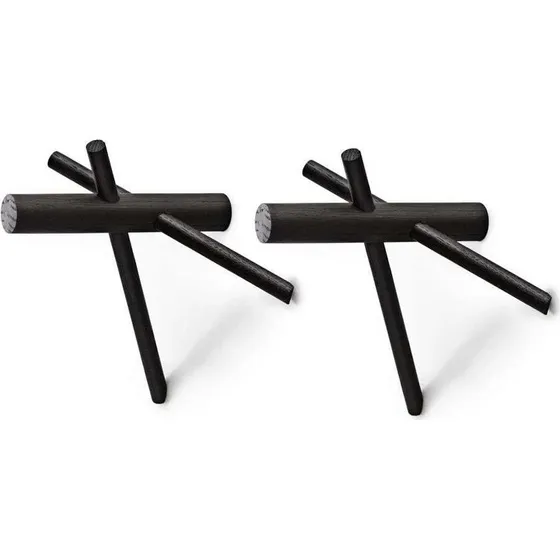 Normann Copenhagen Sticks knage 2 stk, sort