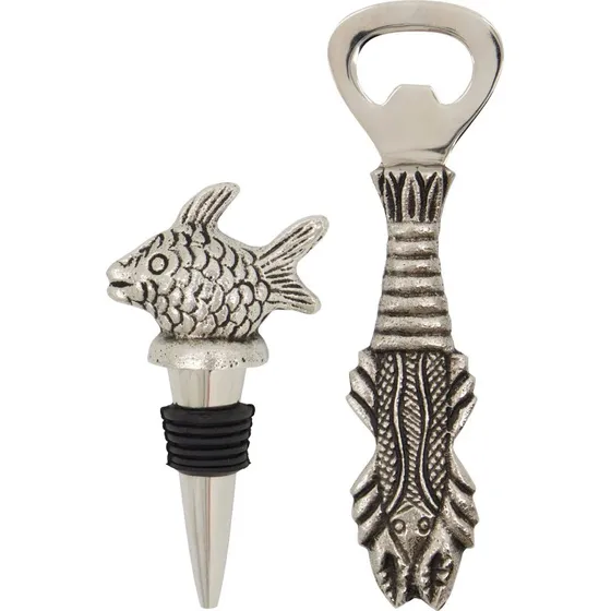 House Doctor Fish barst 2 dele, antik slv