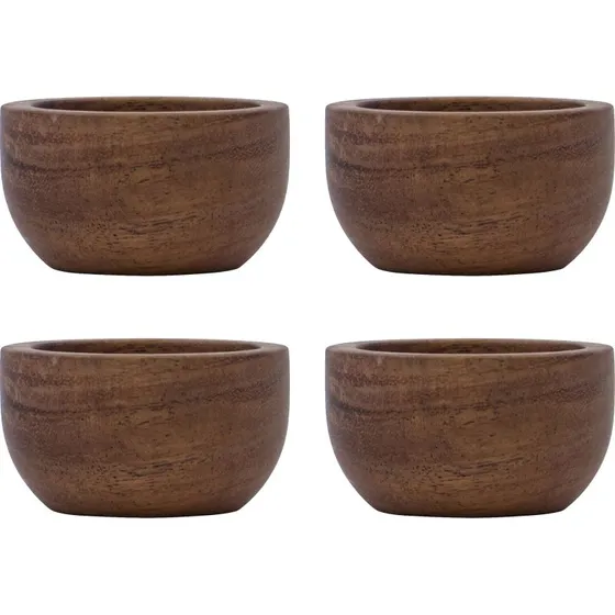 House Doctor Wood æggebæger 4-pak, natur