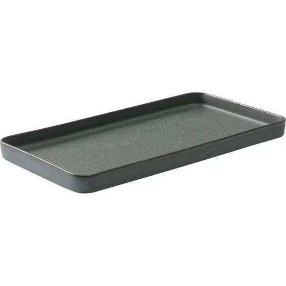 Aida RAW rektangulr tallerken Northern Green 34x18 cm