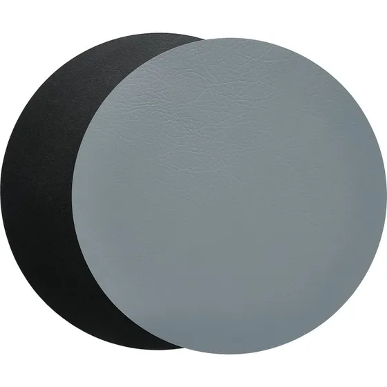 Aida Quadro vendbar dkkeserviet 38 cm sort/gr