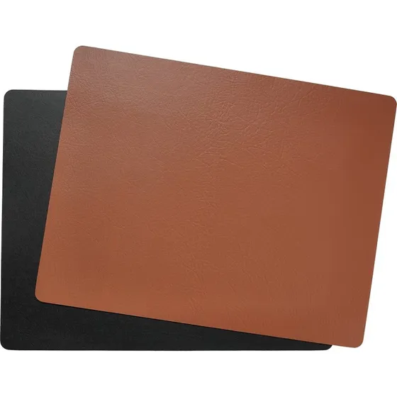 Aida Quadro dkkeserviet vendbar 3539 cm, sort/brun