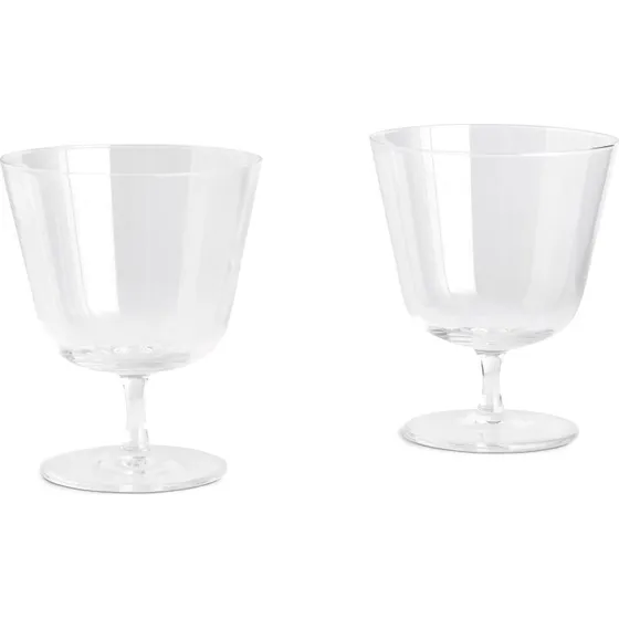 Hay Curve Stem glas small 2-pak, klar