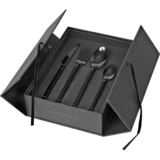 Broste Copenhagen Tvis bestikst 16 dele Titanium Black