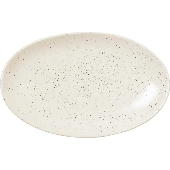 Broste Nordic Vanilla oval tallerken 22 x 13,6 cm