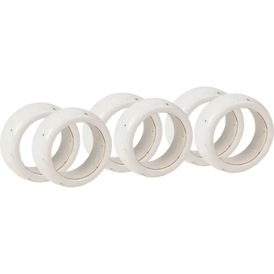 Broste Copenhagen Nordic Vanilla servietringe, 6 stk.