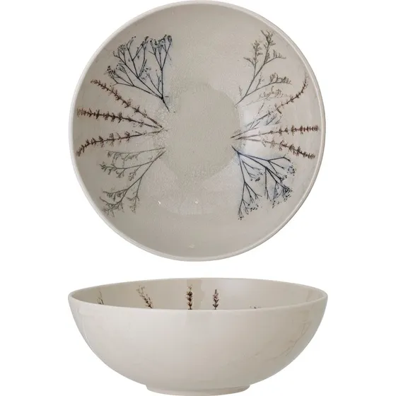 BLOOMINGVILLE Bea salatskål 3,5 L – natur stentøj