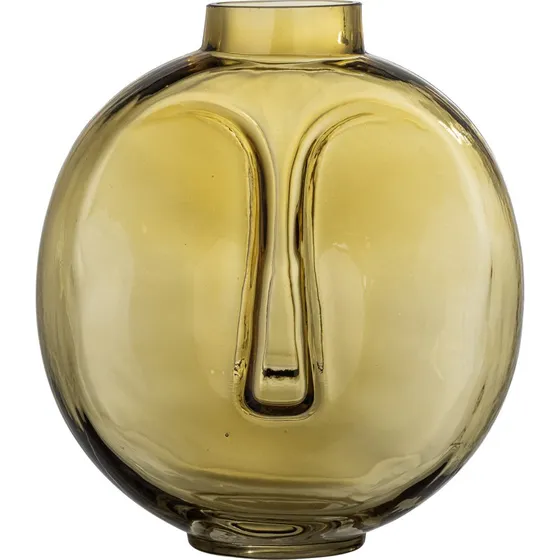 Bloomingville Daisi vase, brun glas 13 x H24 cm