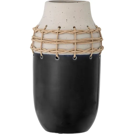 BLOOMINGVILLE Janie Vase, sort keramik H32 cm