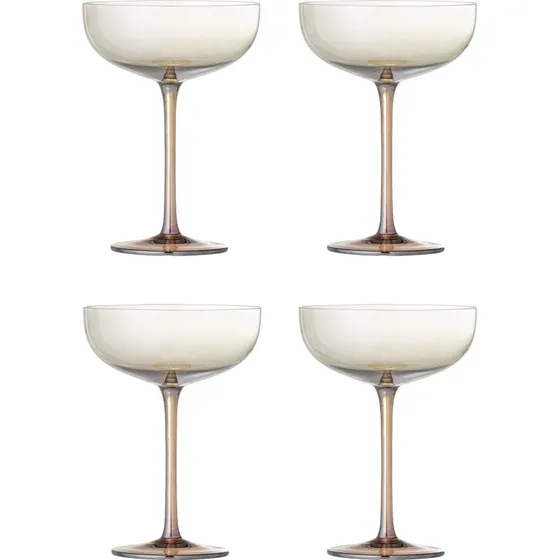 Bloomingville Aston cocktailglas - bronze (D12xH17) sæt à 4