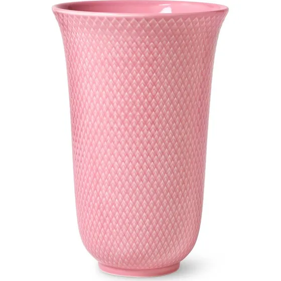 Lyngby Porcelæn Rhombe Color vase 20 cm - rosa