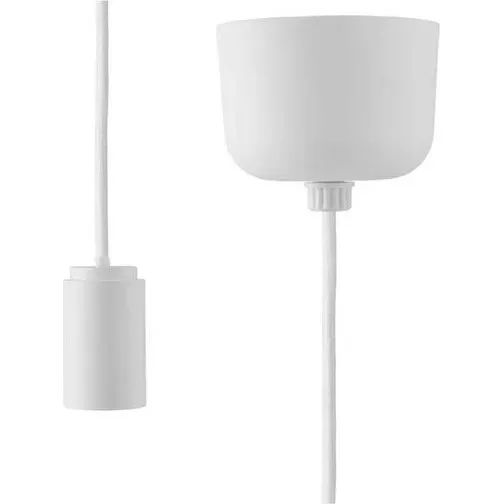 Normann Copenhagen Ophng med fatning og loftkop 2,5 m, hvid