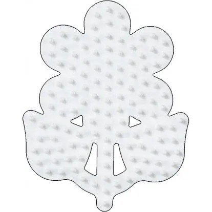 Hama Midi Perleplade Blomst Hvid 8x6,5 cm