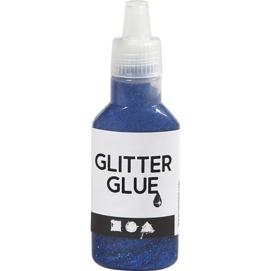 Glitterlim Mørk Blå 25 ml