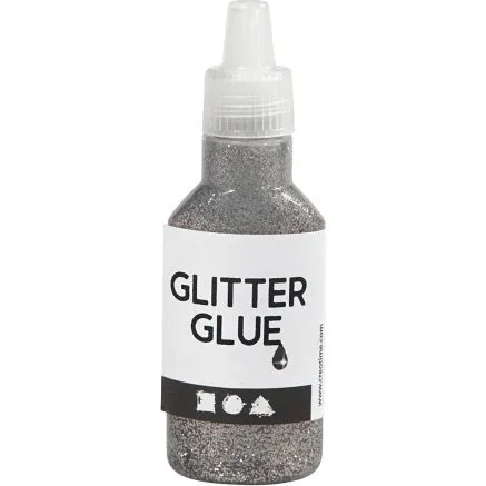 Creativ Company Glitterlim slv 25 ml