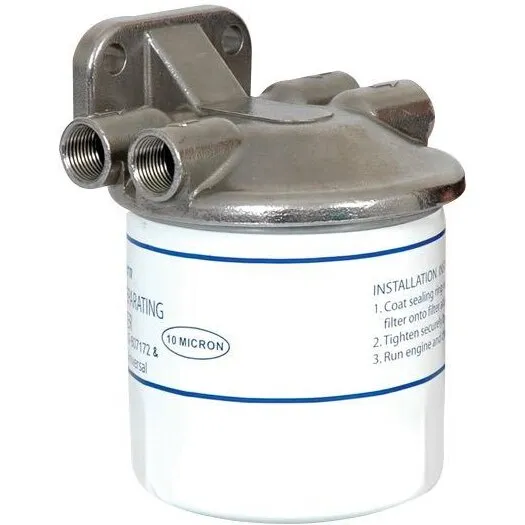 Eastner Brændstoffilter komplet i rustfrit stål 10µm