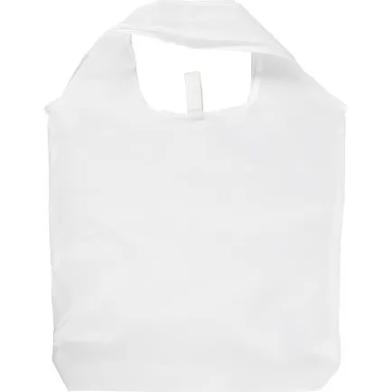 Indkbsnet 37x37 cm hvid  foldbart stofnet (1 stk)