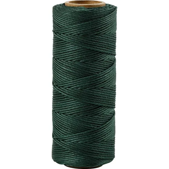 Bambus - Snor 1 mm, Grøn 65 m