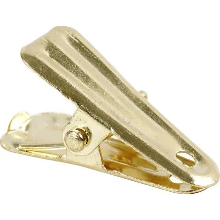 Universal dekorationsklemmer 27×14 mm, guld, 10 stk.