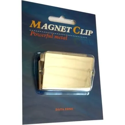 Büngers papirklemme 50x32 mm med kraftig magnet - blank