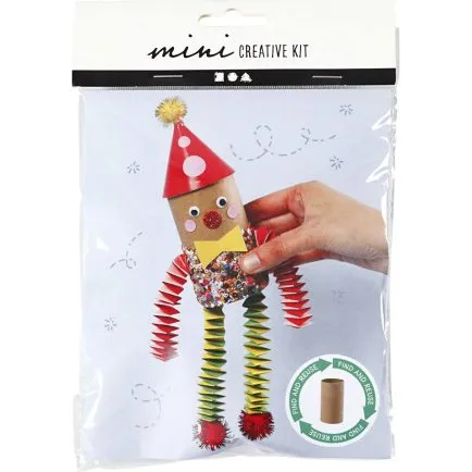 Mini DIY Kit Toiletrulle Klovn - 1 pk.
