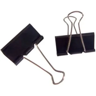 Büngers Papirklemme Foldback 51 mm, sort