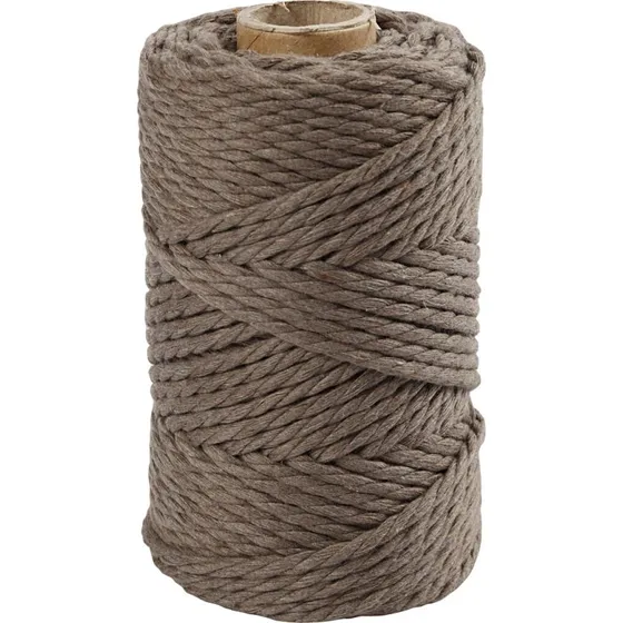 Macramé Reb 4 mm (55 m) Lys brun - 330 g