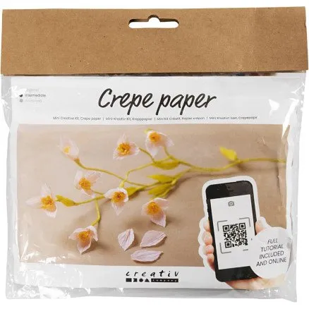 Mini DIY Kit Crepepapir - Kirsebærgren 180% (1 pk, 105 g)