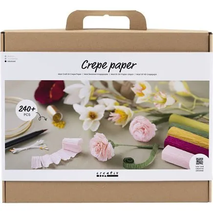 CC Hobby Maxi DIY Kit Crepepapir Blomster 180% 105 g (240+ dele)