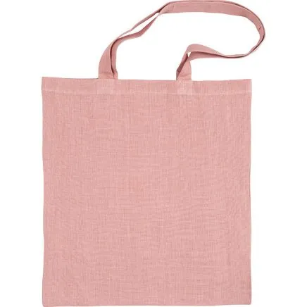 Mulepose 38x42 cm, 185 g bomuld  rosa, 1 stk