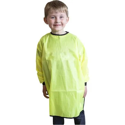 Malerkittel L 65 cm, str. 5-8 r, limegrn, 10 stk.