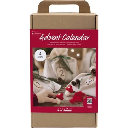 Adventskalender Filtning DIY, 4 gaver