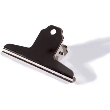 Büngers Papirklemme 102 mm, blank – kraftig fjeder