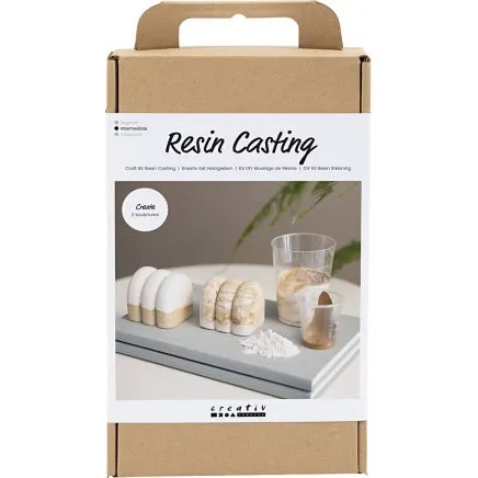 DIY Kit Resin Stbning - Skulptur, beige/off-white, 1 pk