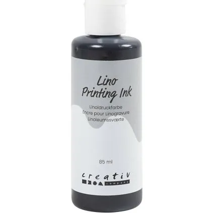 Linoleumssværte, sort 85 ml